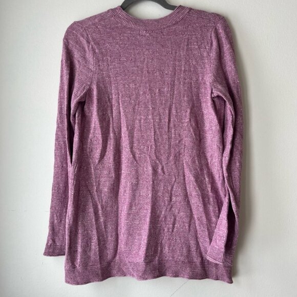 Eddie Bauer Cotton Dusty Pink V-Neck Women's Cardigan - Size Small - Picture 2 of 9
